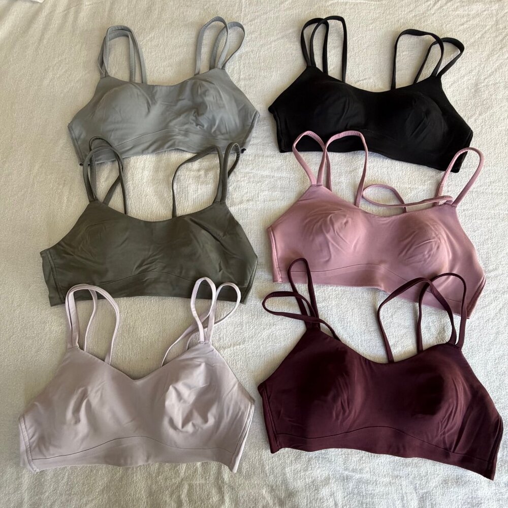 6 Lululemon Like a Cloud Bras - Size 8 B/C - Various Colors